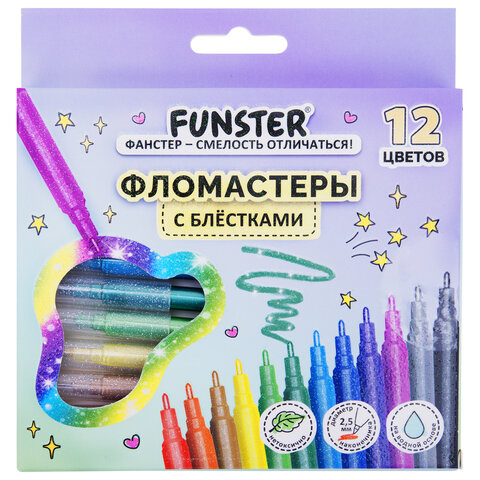 ���������� 12��. FUNSTER "GLITTER" � ���������,������������ ����������