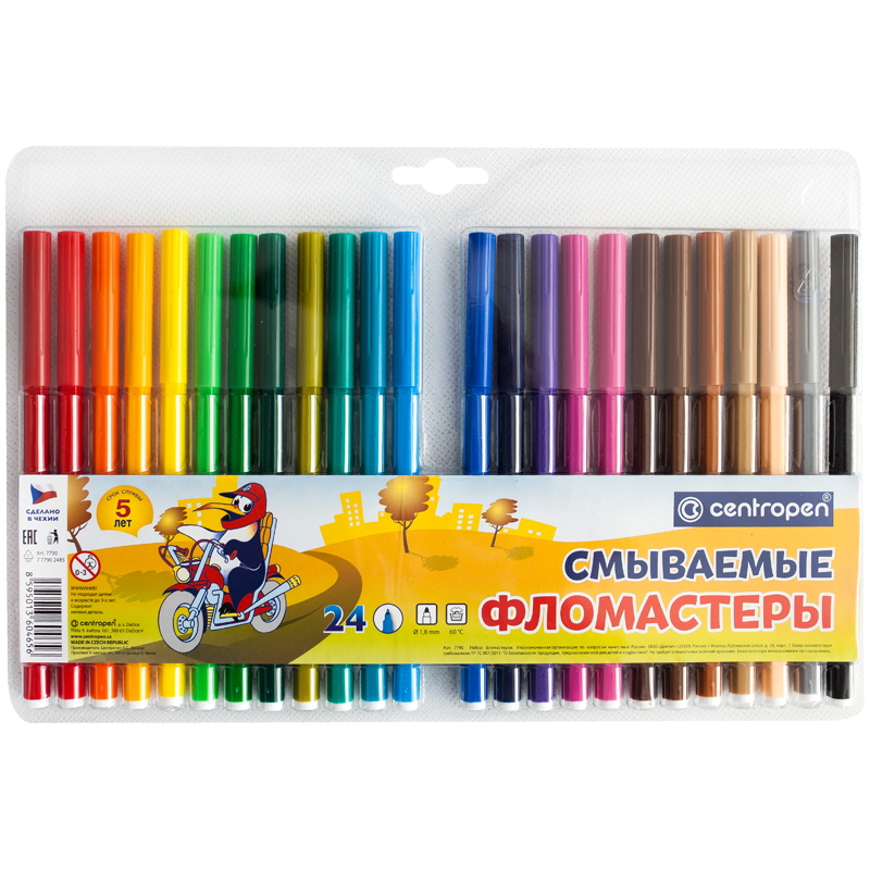 ���������� 24�� CENTROPEN "Washable" ���������, �������
