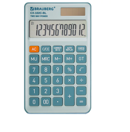 ����������� ��������� BRAUBERG CX-102C-BL 12 ��������, ������� �������,�������