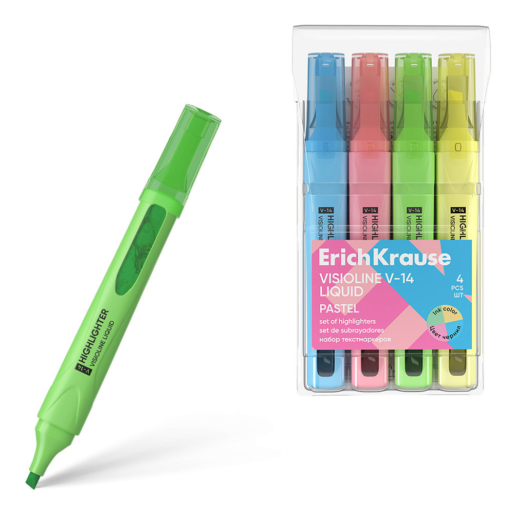 ����� ������������� 04��. ErichKrause� "Visioline V-14 Liquid Pastel" ������ ����������� ������ ����