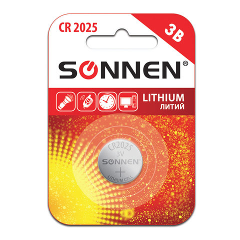 ������� ������� CR2025 SONNEN Lithium ��������,1 ��.� ��������